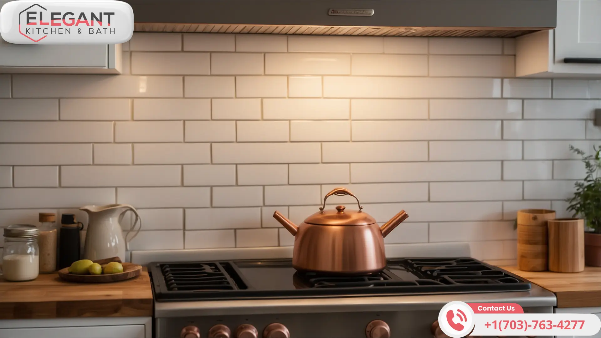 Elevate One's Kitchen with Elegant Kitchen and Bath’s Stunning Subway Tile Backsplash